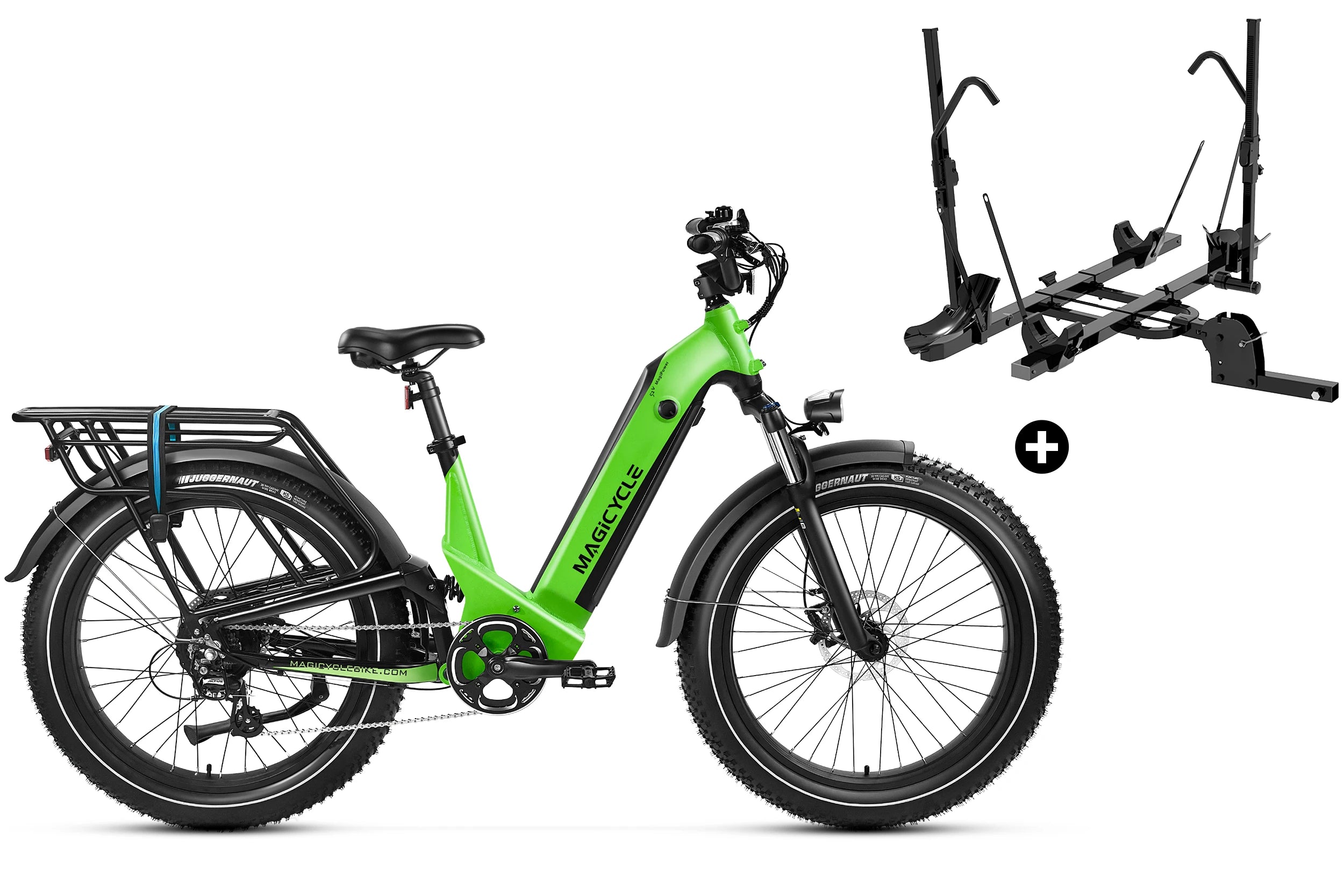 Magicycle Deer Step-Thru Full Suspension Ebike SUV、mySite、bearsvspackers