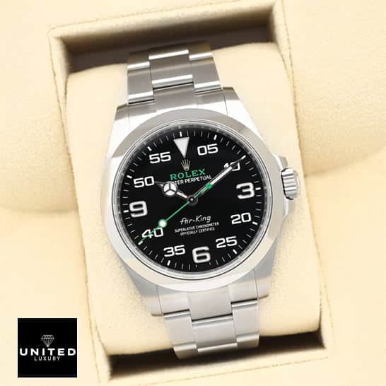 Rolex Air King 126900 Black Replica 5 Rolex Air King 126900 Replica in Rolex Box
