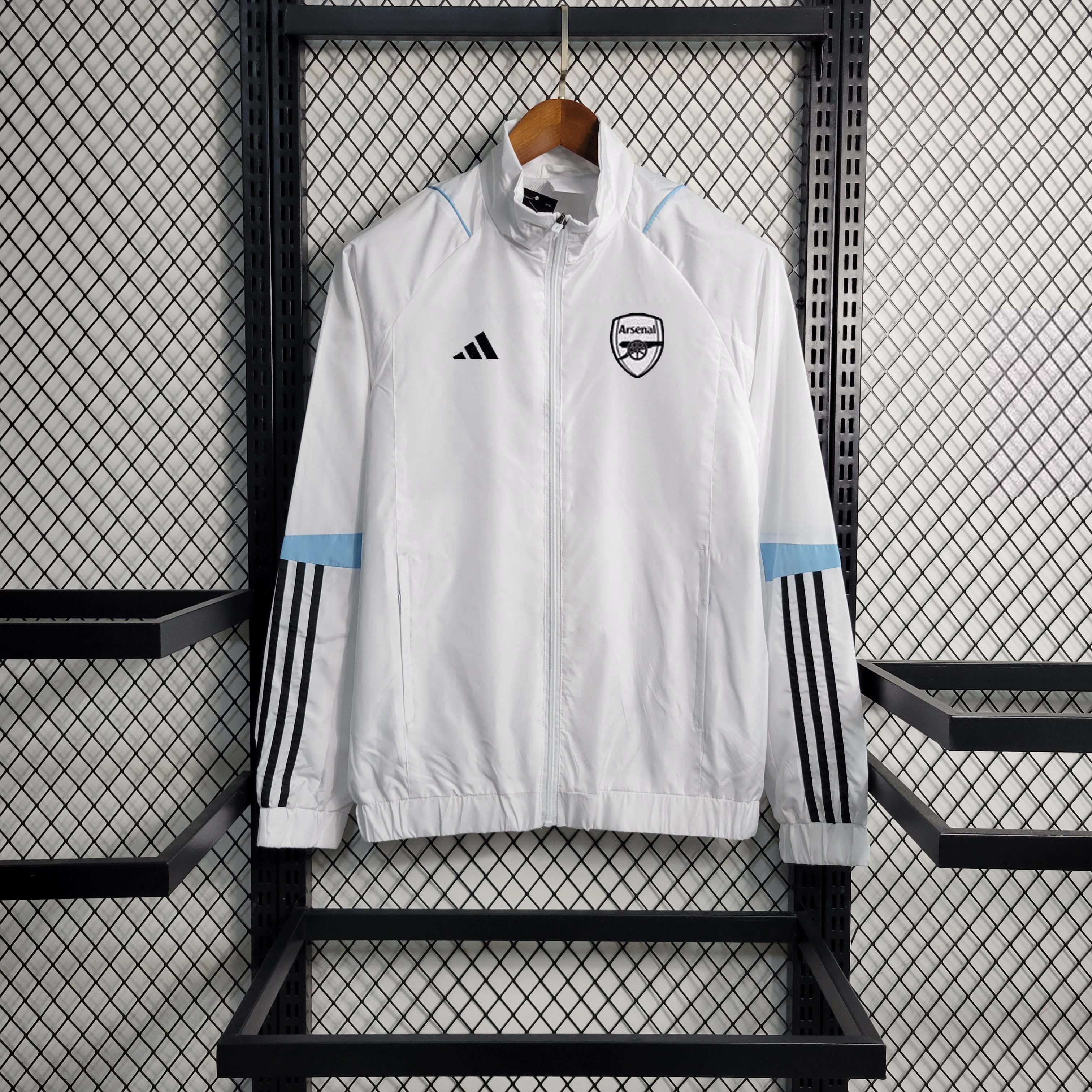2023 Arsenal Soccer Jersey Windbreaker white:football jersey mysite: unitedjerseyfootball 邓江浪:football
