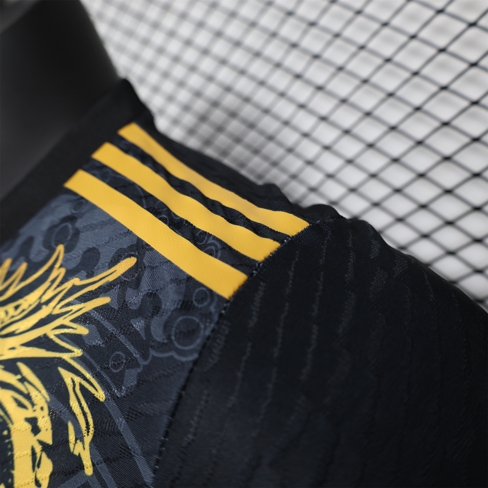 JerseysGala.com | Real Madrid 24-25 Gold Loong Black Special Edition Jersey - Player Version -Customize Name, Number and Patch | Worldwide Shipping