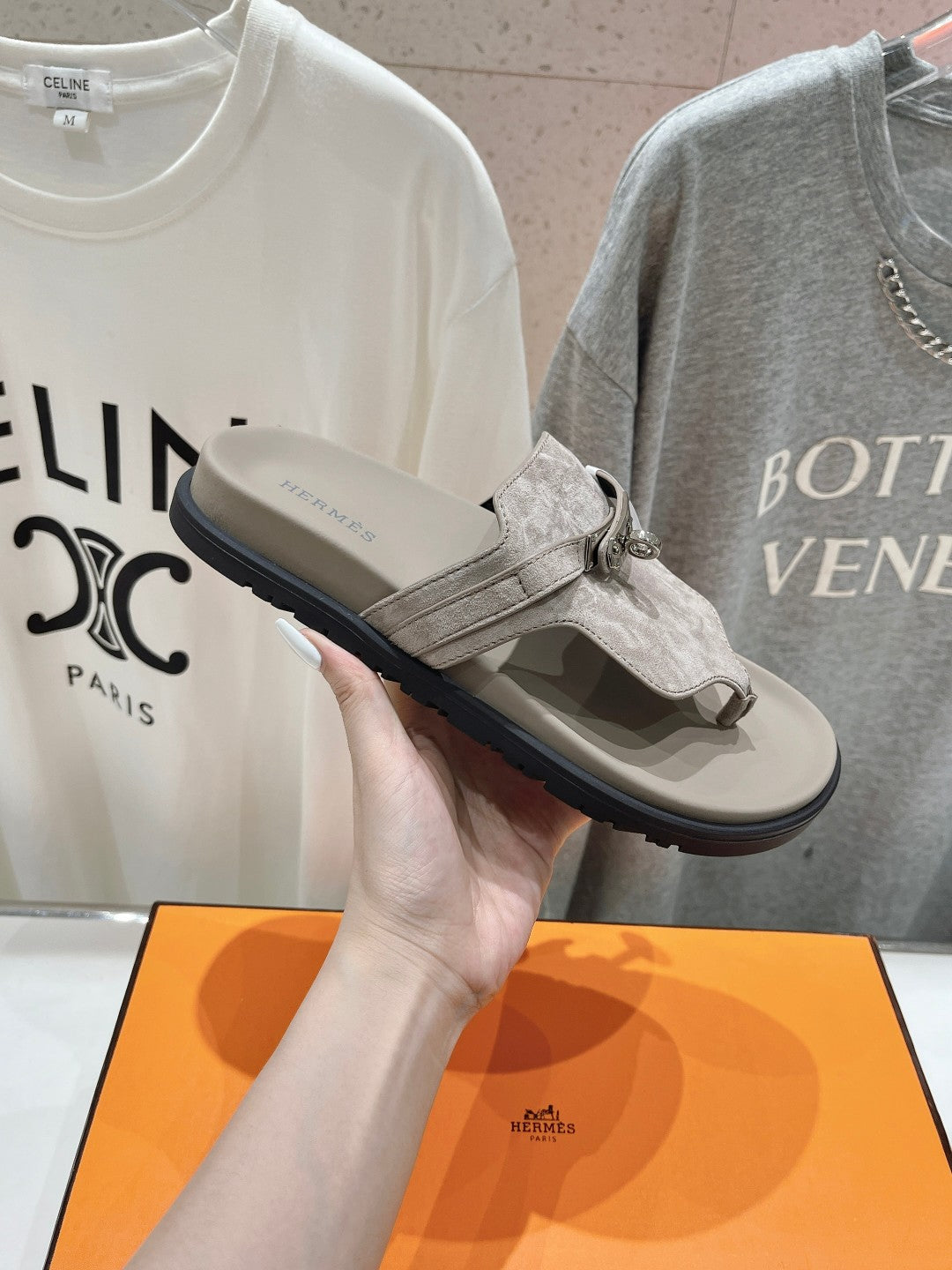 EMPIRE SANDAL LIGHT GRAY SUEDE、mysite、Cacoeks