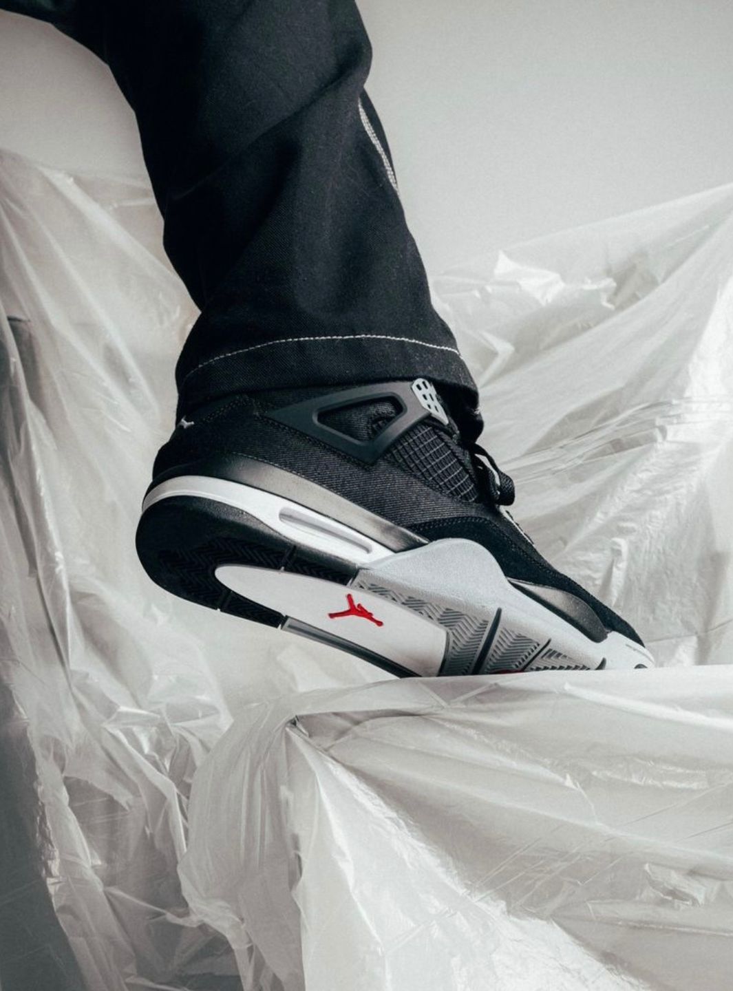 Air Jordan 4 Retro SE Black Canvas、JORDAN、Cacoeks