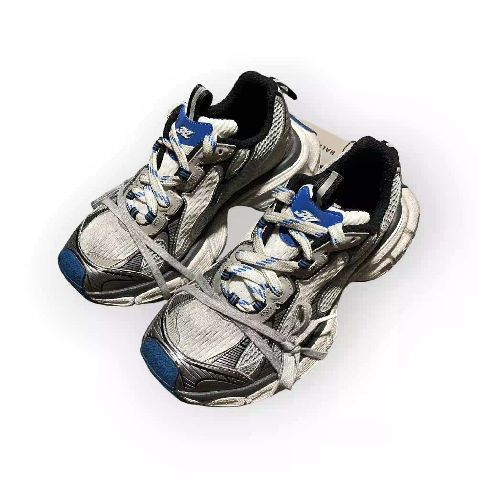 Balenciaga 3XL Sneaker in Grey White Blue、mysite、Cacoeks