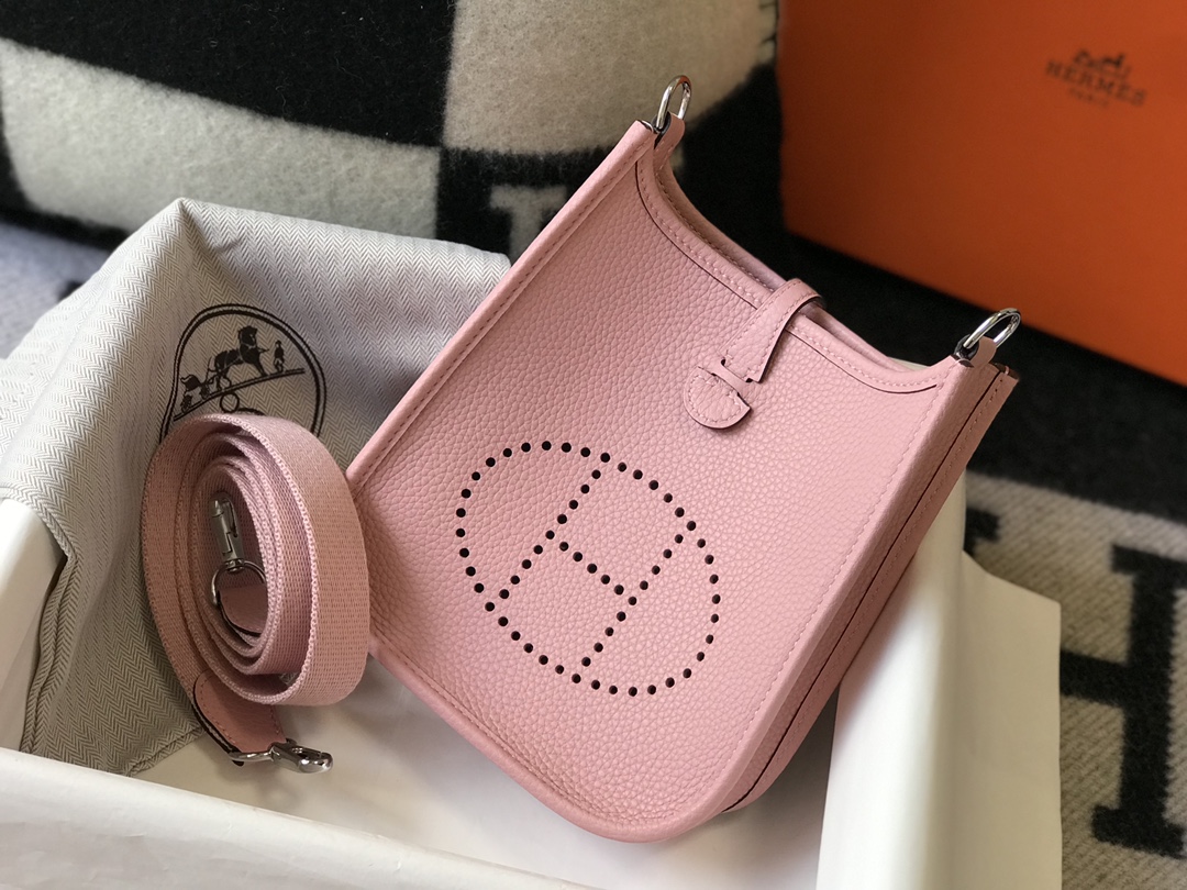 Original Copy Hermes Mini Evelyne Leather Bags More Colors-2