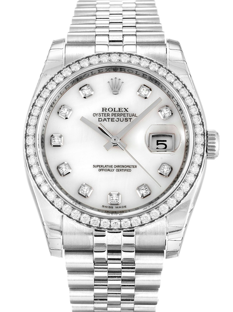 Replica Rolex Datejust 36mm Mother Of Pearl – White Dial 116244-fasswatch