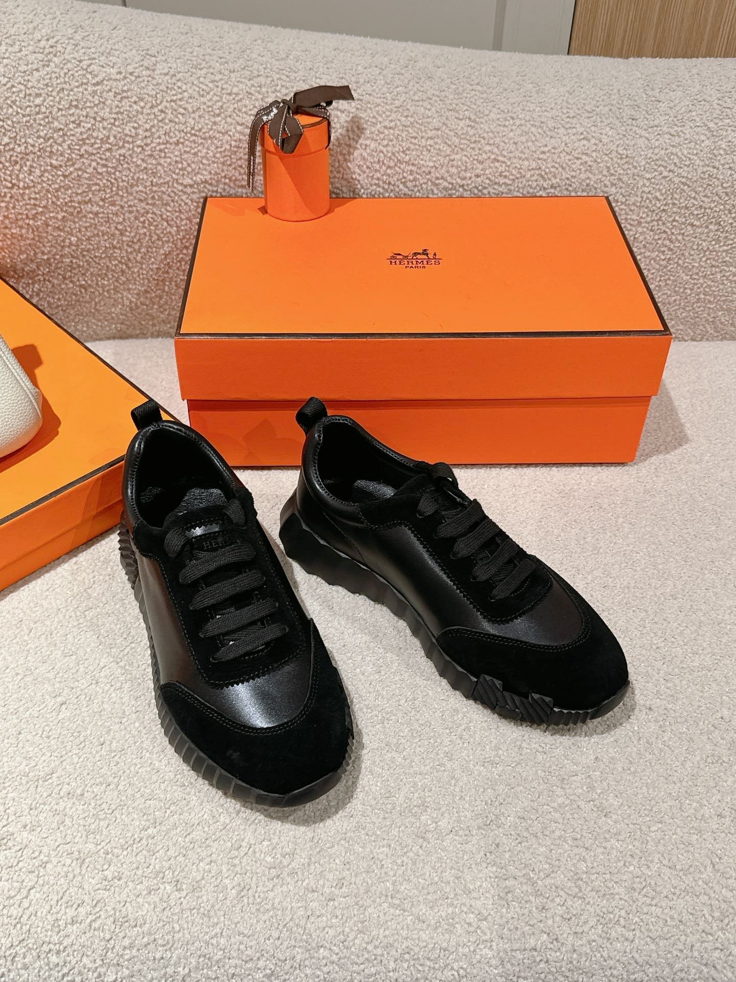 MAINLAND SNEAKER IN FULL BLACK SUEDE AND CALFSKIN、mysite、Cacoeks