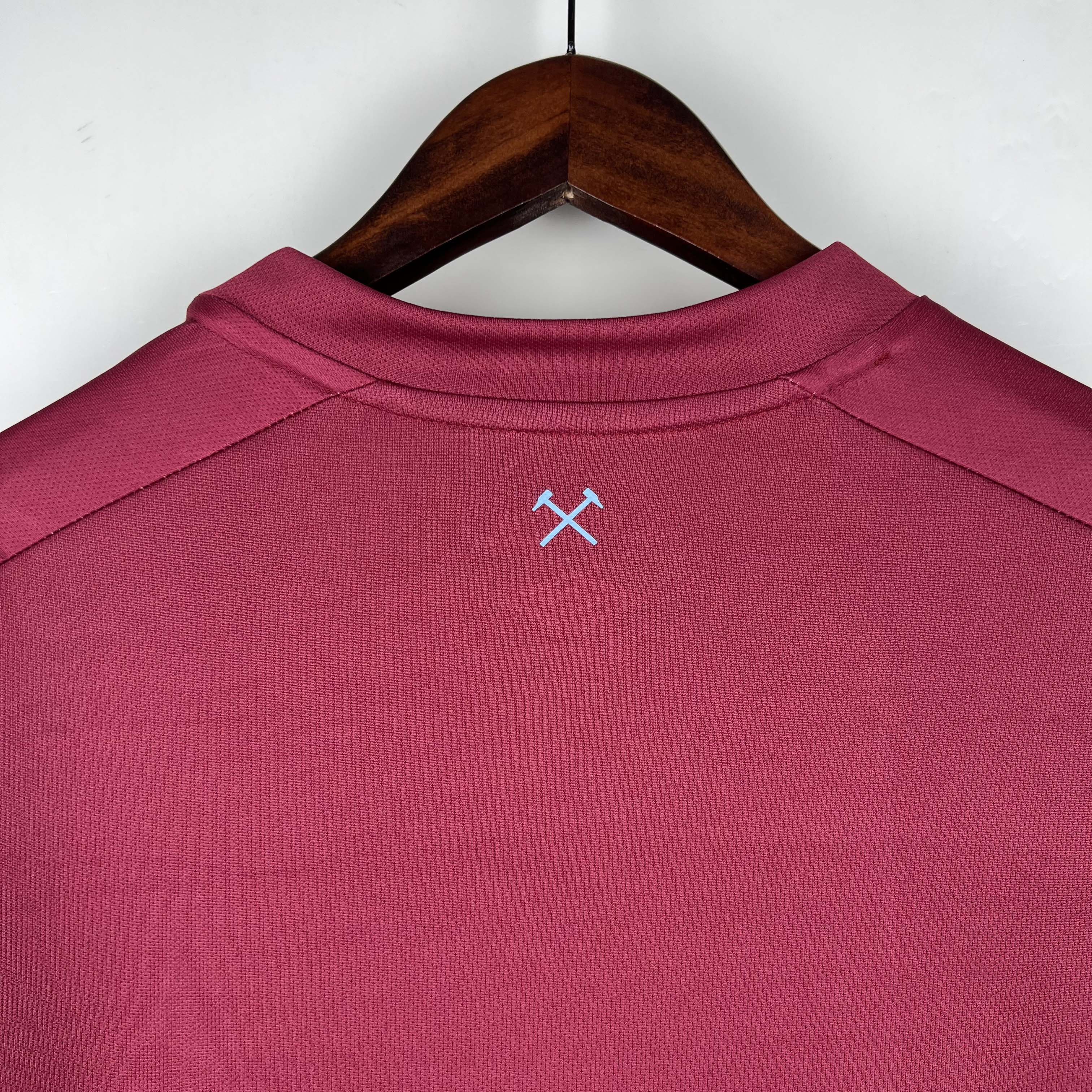 2023/2024 West Ham United Football Shirt Home 1:1 Thai Quality:football jersey mysite: unitedjerseyfootball 邓江浪:football
