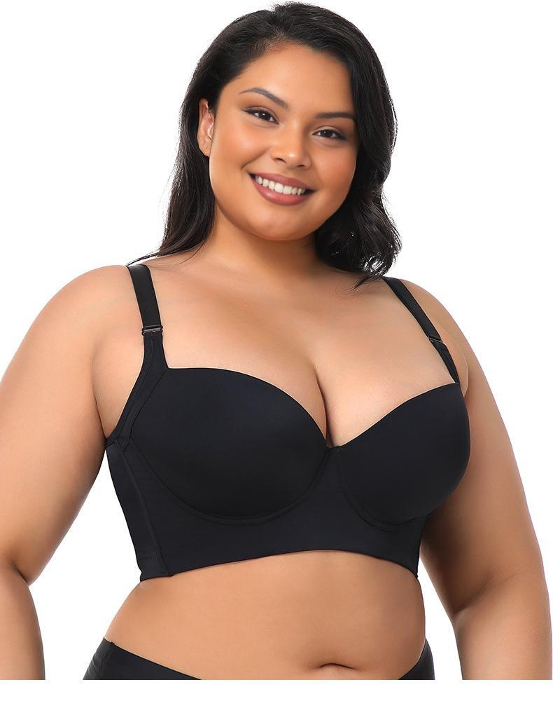 New-Plus size girls' bra, comfortable, slimming and anti-sagging