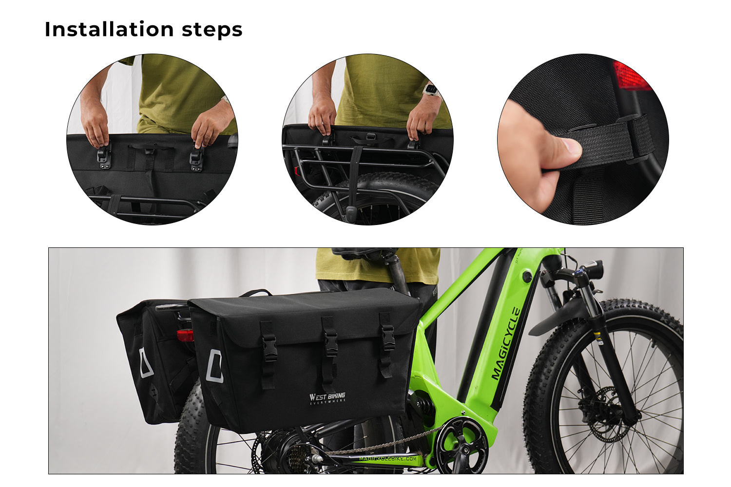 Large Cargo Pannier Bags 46L、mySite、bearsvspackers