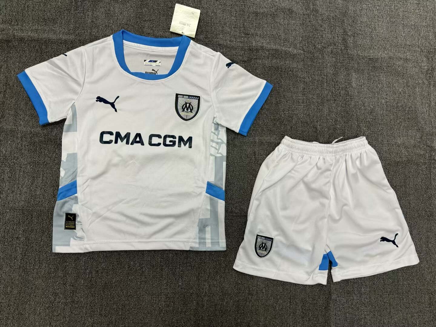 2024/2025 Olympique de Marseille Home Football Shirt 1:1 Thai Quality Kids Size:football jersey mysite: unitedjerseyfootball 邓江浪:football
