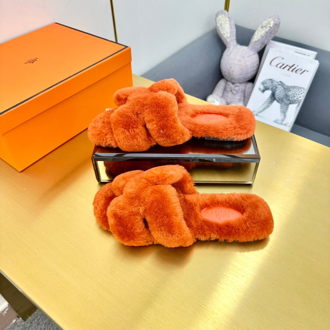 0RAN SHEARLING SANDALS SALAMANDER ORANGE、mysite、Cacoeks
