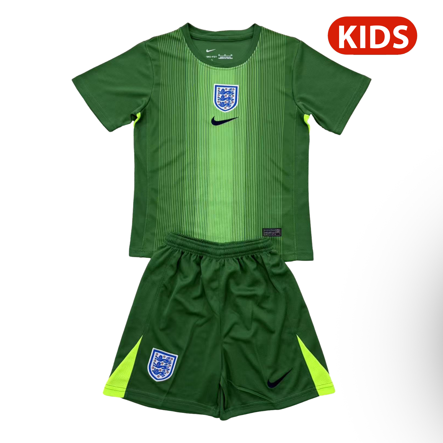 UltraTrikot-England 25-26 Green Goalkeeper Kids Kit