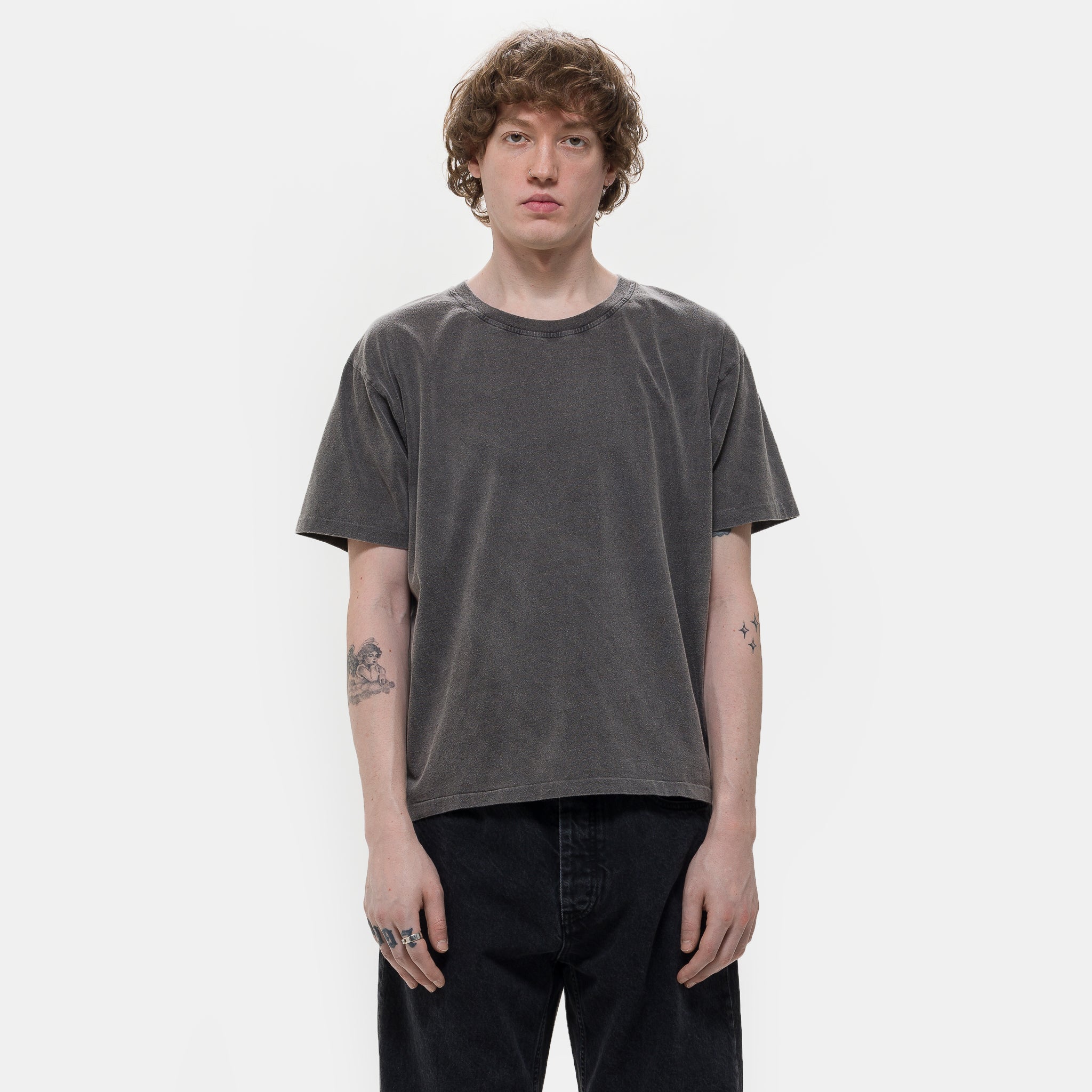 New T-Shirt in Washed Graphite