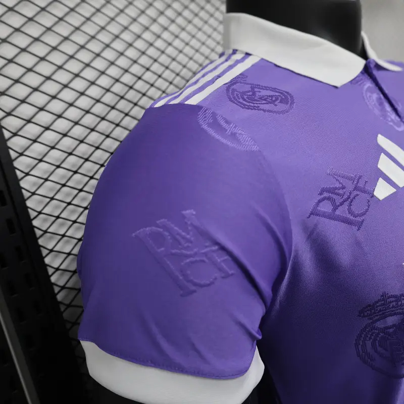 25-26 Real Madrid Polo Shirt Purple soccer jersey-Player Version: Ajax 24-25 Home Stadium Jersey - Fans Version mysite: Adidas luxuryfootballshirts.com: https://www.luxuryfootballshirts.com/