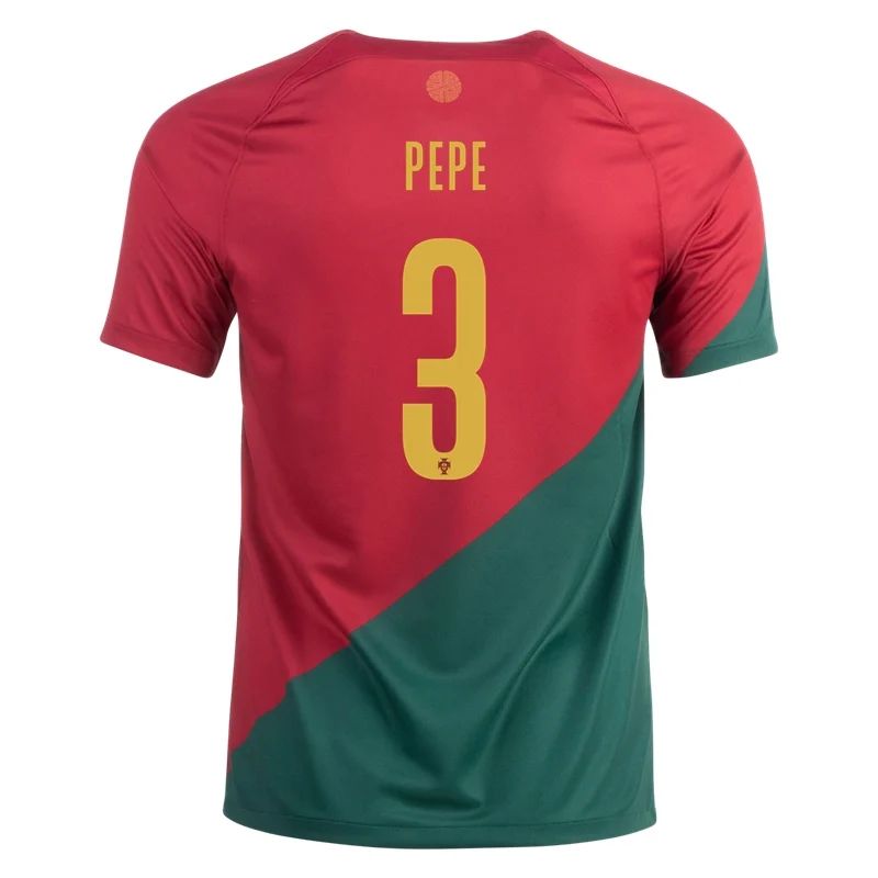 2022 Pepe #3 Portugal Home Jersey-mysite Custom Football Kit- Nextkits