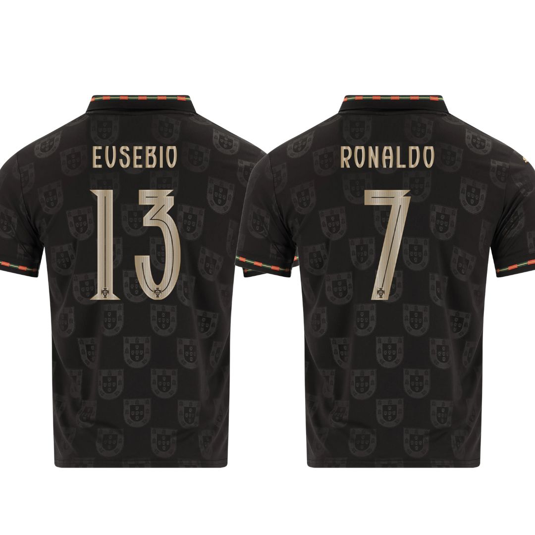 Portugal Fan Jersey Black Panther 2025/26 #13 Eusebio and #7 Ronaldo-mysite Custom Football Kit- Nextkits
