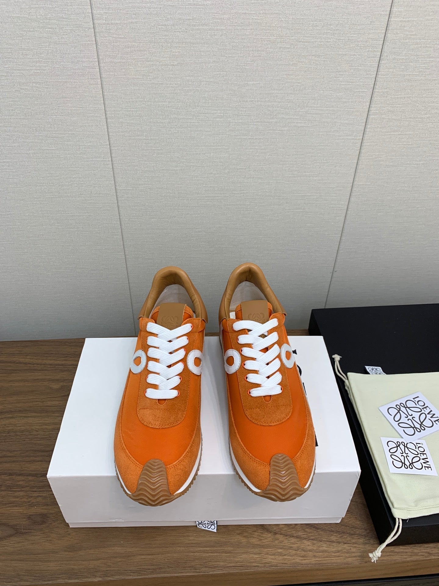 LW FLOW RUNNER SNEAKER ORANGE SUEDE、mysite、Cacoeks
