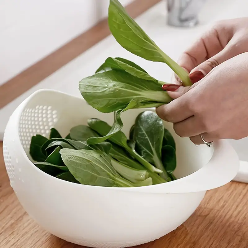 1pc 2pcs 3pcs multi functional kitchen washing basket basin drain water wash rice perfect for cleaning vegetables and fruits and more with convenient features ideal for various uses and users kitchen accessories details 4