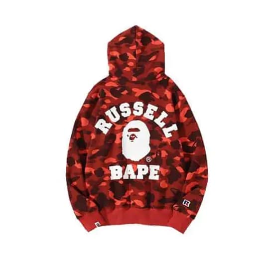 Bape x Russell Shark Red Hoodie、mysite、Cacoeks