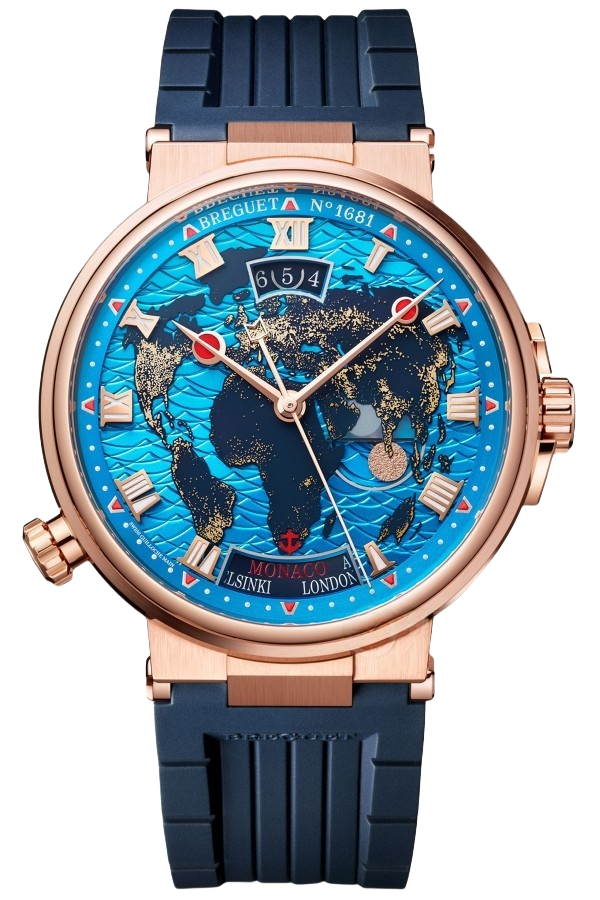Breguet Marine Ref. 5555BR/YS/5WV Super Clone Watch – Rose Gold Blue Dial Fake Replica