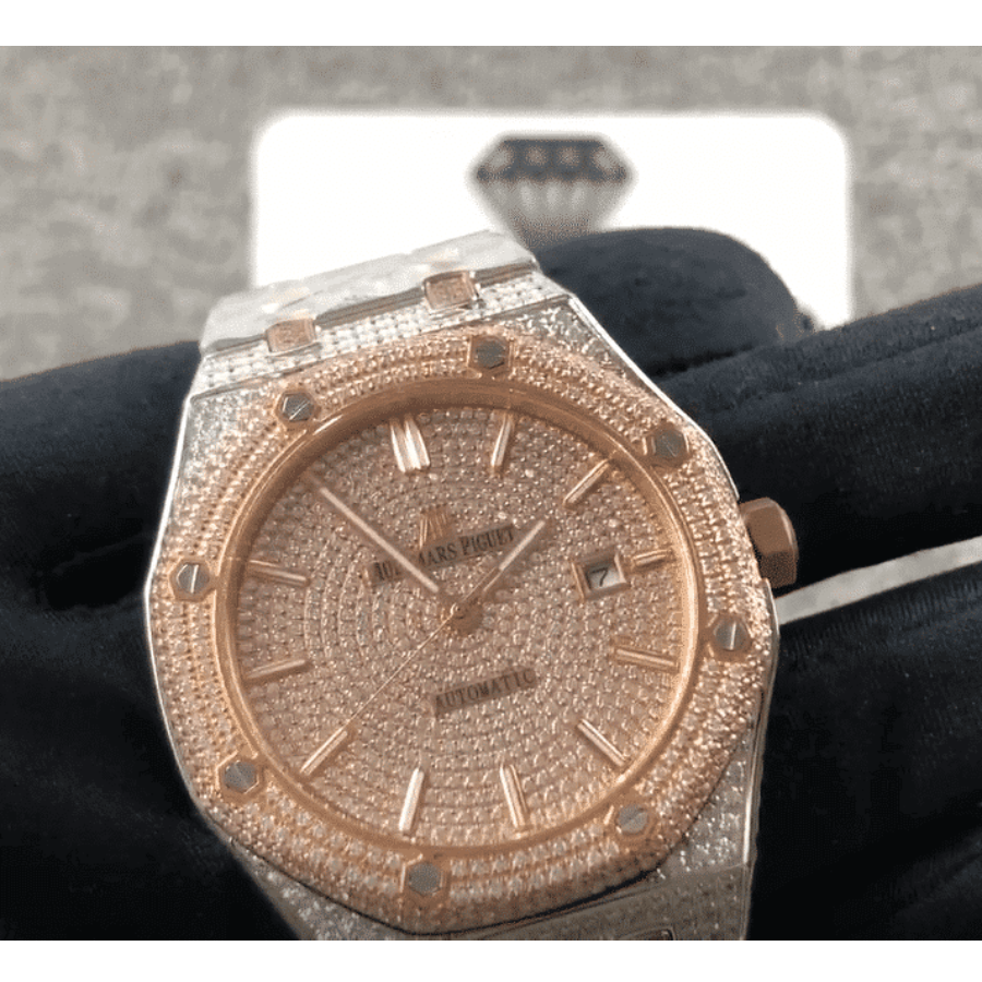 Audemars Piguet Royal Oak Selfwinding 15400SR.OO .1220SR.01 Iced Out Replica