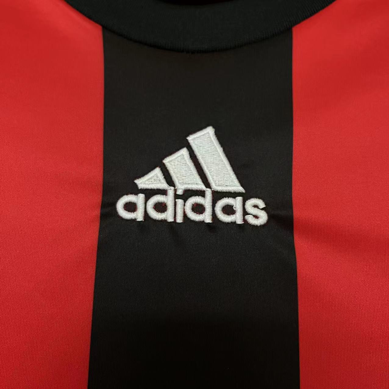 Higojerseys-Retro AC Milan 2008-09 Home Long Sleeve Jersey