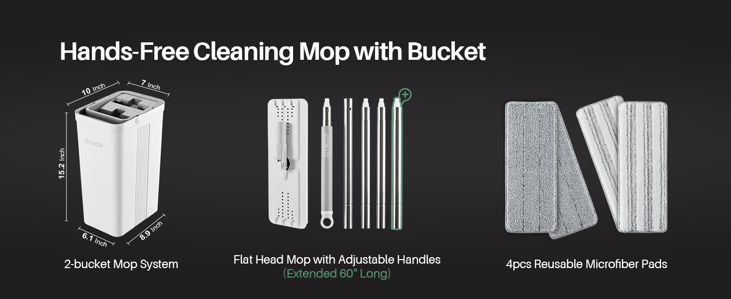 Hands-Free Cleaning Mop with Bucket