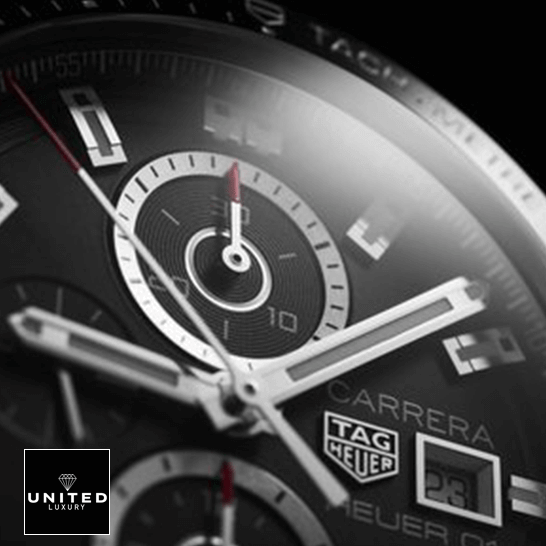 Tag Heuer cAR201Z.BA0714 Carrera Black Dial Replica front close view