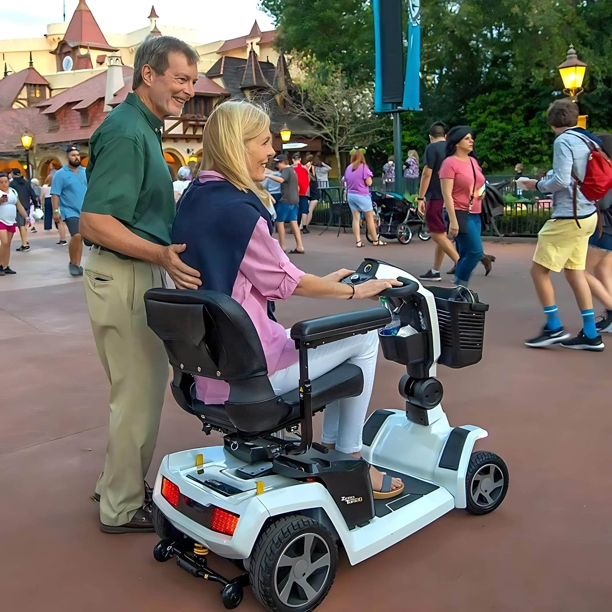 Zero Turn 10 4-Wheel Mobility Scooter on disneyland