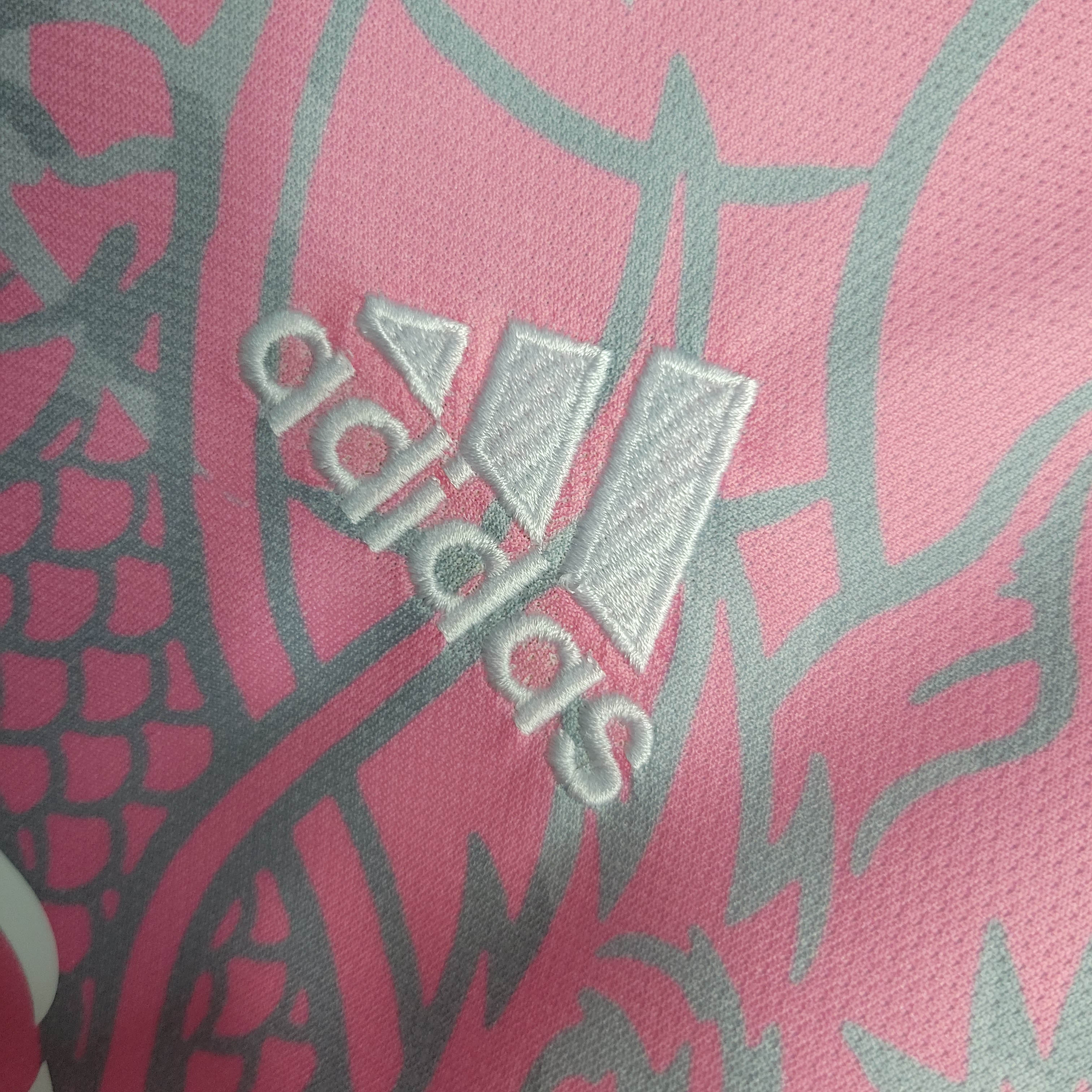 2023/2024 Real Madrid Chinese Dragon Pink Football Shirt:football jersey mysite: unitedjerseyfootball 邓江浪:football