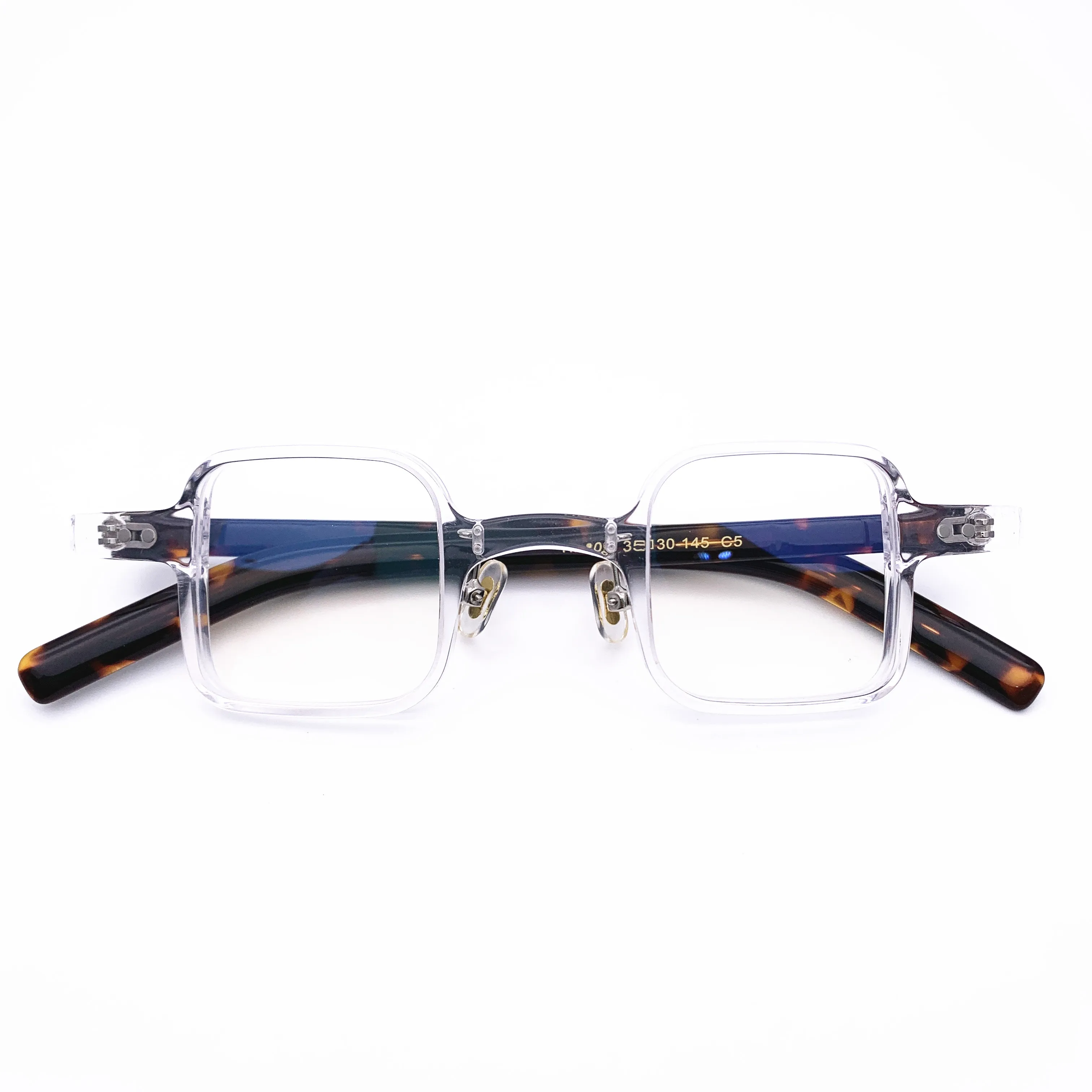 Belight Optical  Fancy Vintage Retro Acetate Small Mini Square Shape Unique Design Spectacle Frame Precription Lens HP209