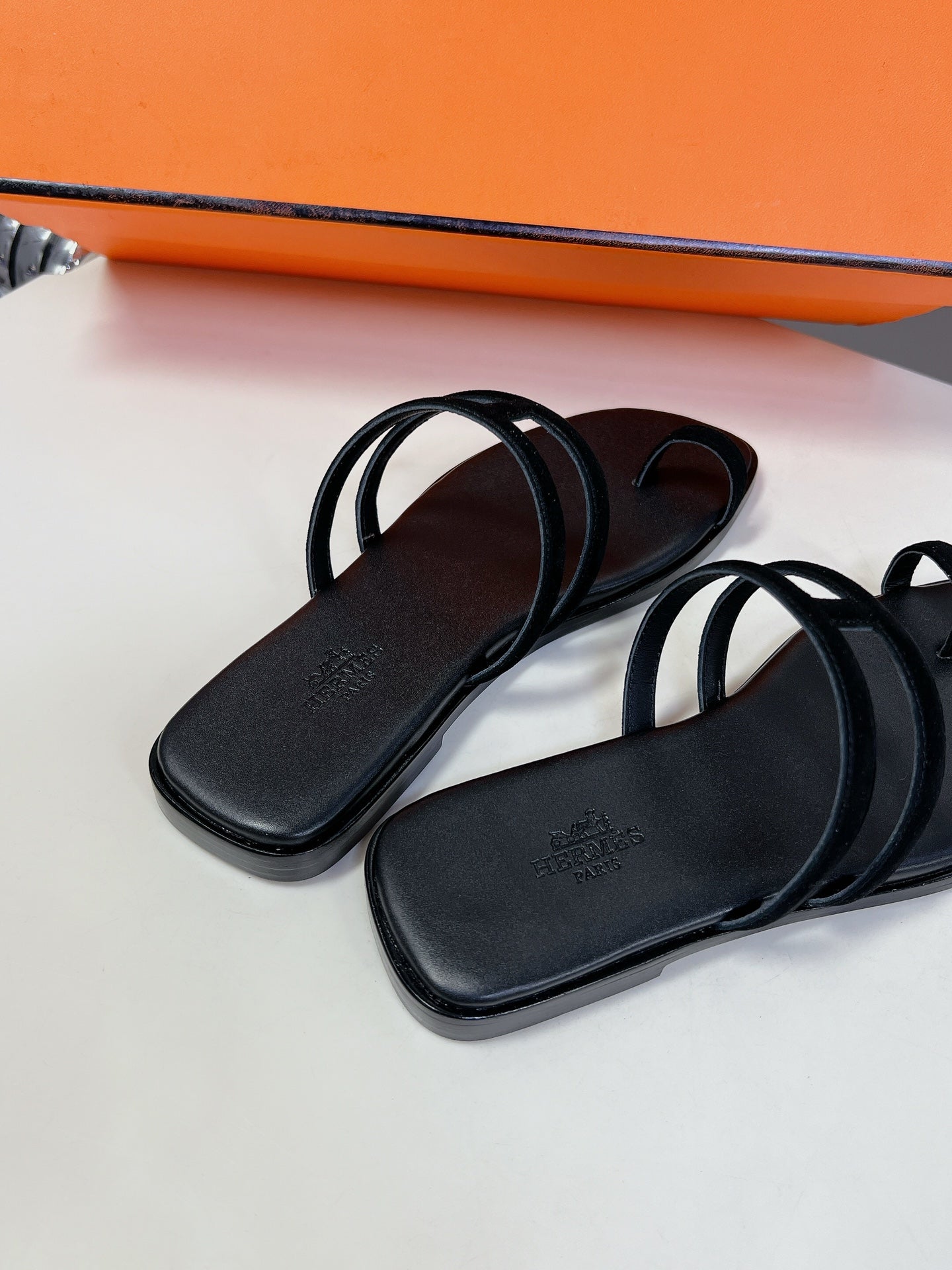 Georgia Sandals Black Suede Black Calfskin、mysite、Cacoeks