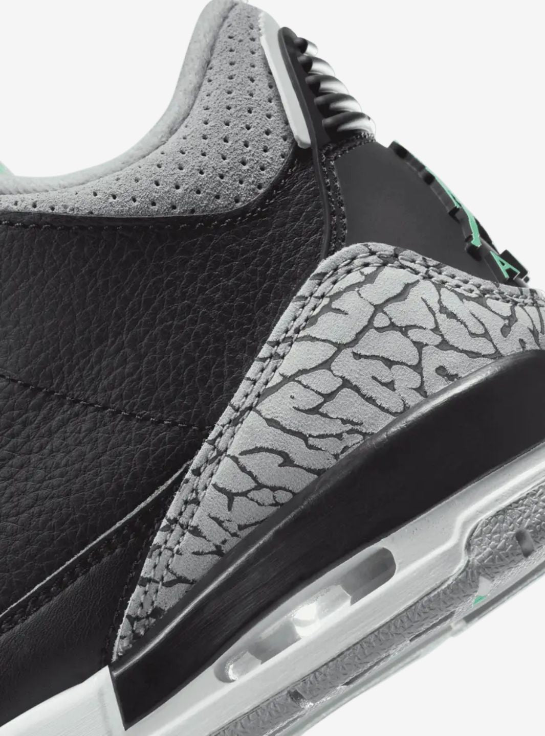 Air Jordan 3 Retro Green Glow、JORDAN、Cacoeks