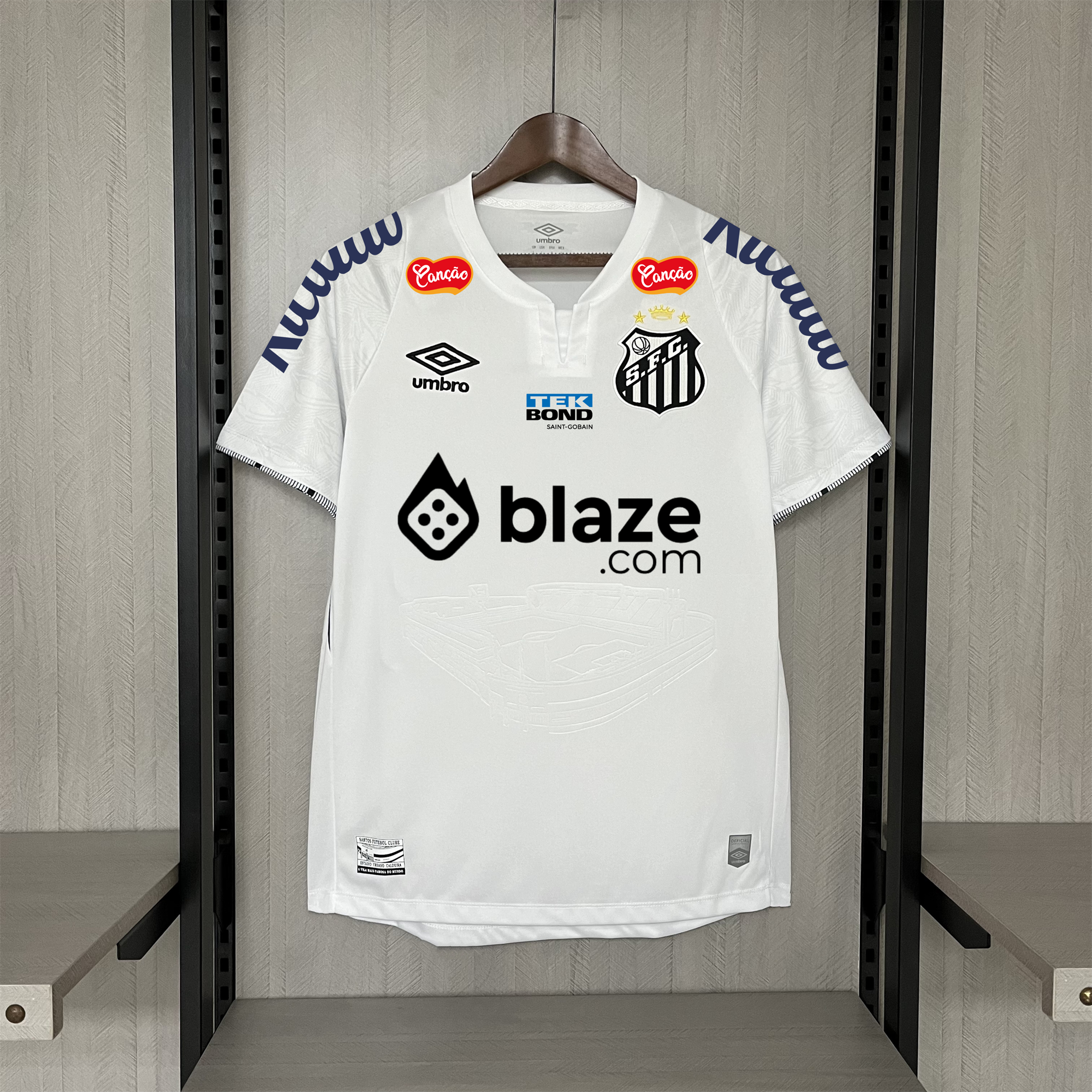 ManixJersey.com | Santos 24-25 Home Jersey with Sponsors - Fans Version -Customize Name, Number and Patch | Worldwide Shipping