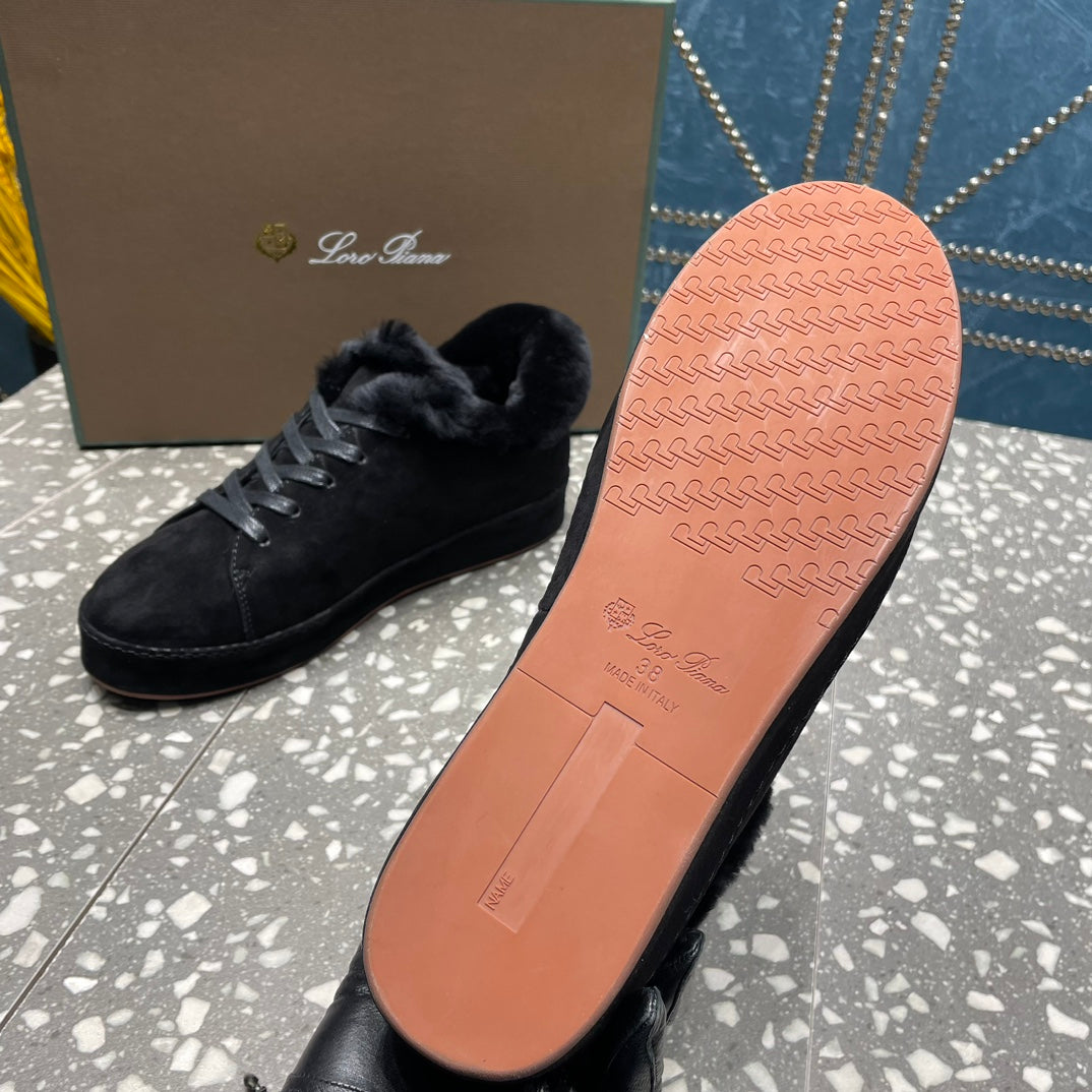 LP WINTER NUAGES SNEAKERS BLACK LAMBSKIN、mysite、Cacoeks