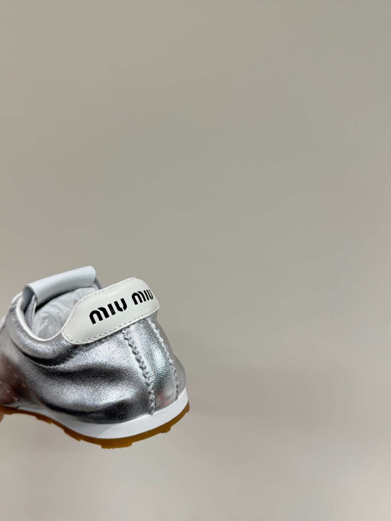 PLUME NAPPA SNEAKERS IN SILVER LAMBSKIN、mysite、Cacoeks