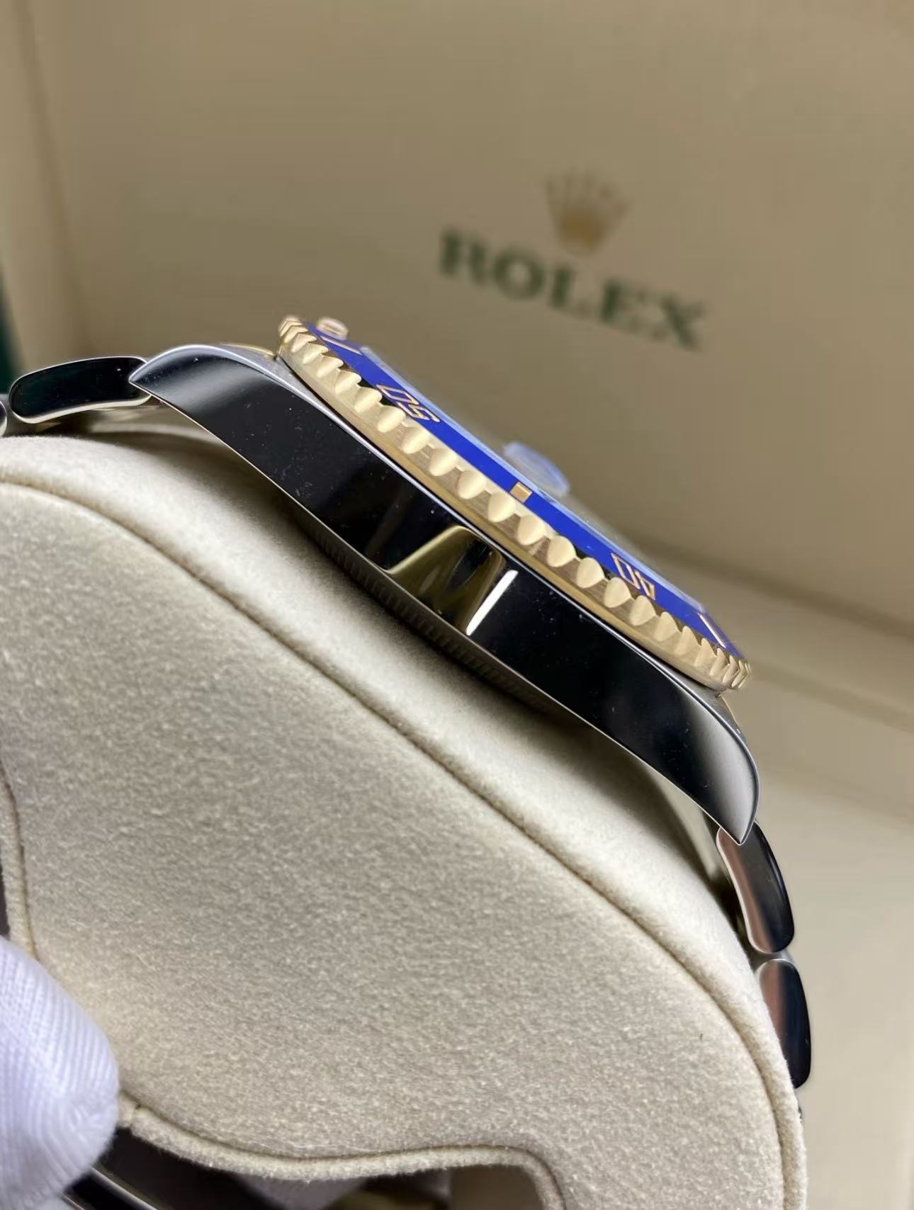 Rolex Submariner Blue Dial Two Tone Super CloneSwiss Replica Watch Ref 126613LB 3235 SwissMovement