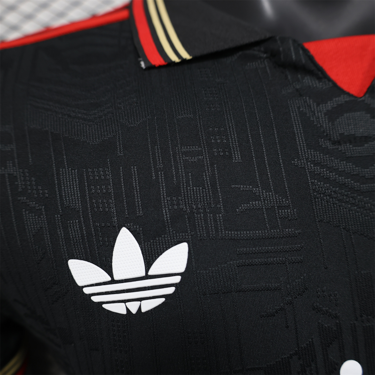 UltraTrikot-Arsenal 25-26 Black POLO Throwback Trefoil Jersey - Player Version