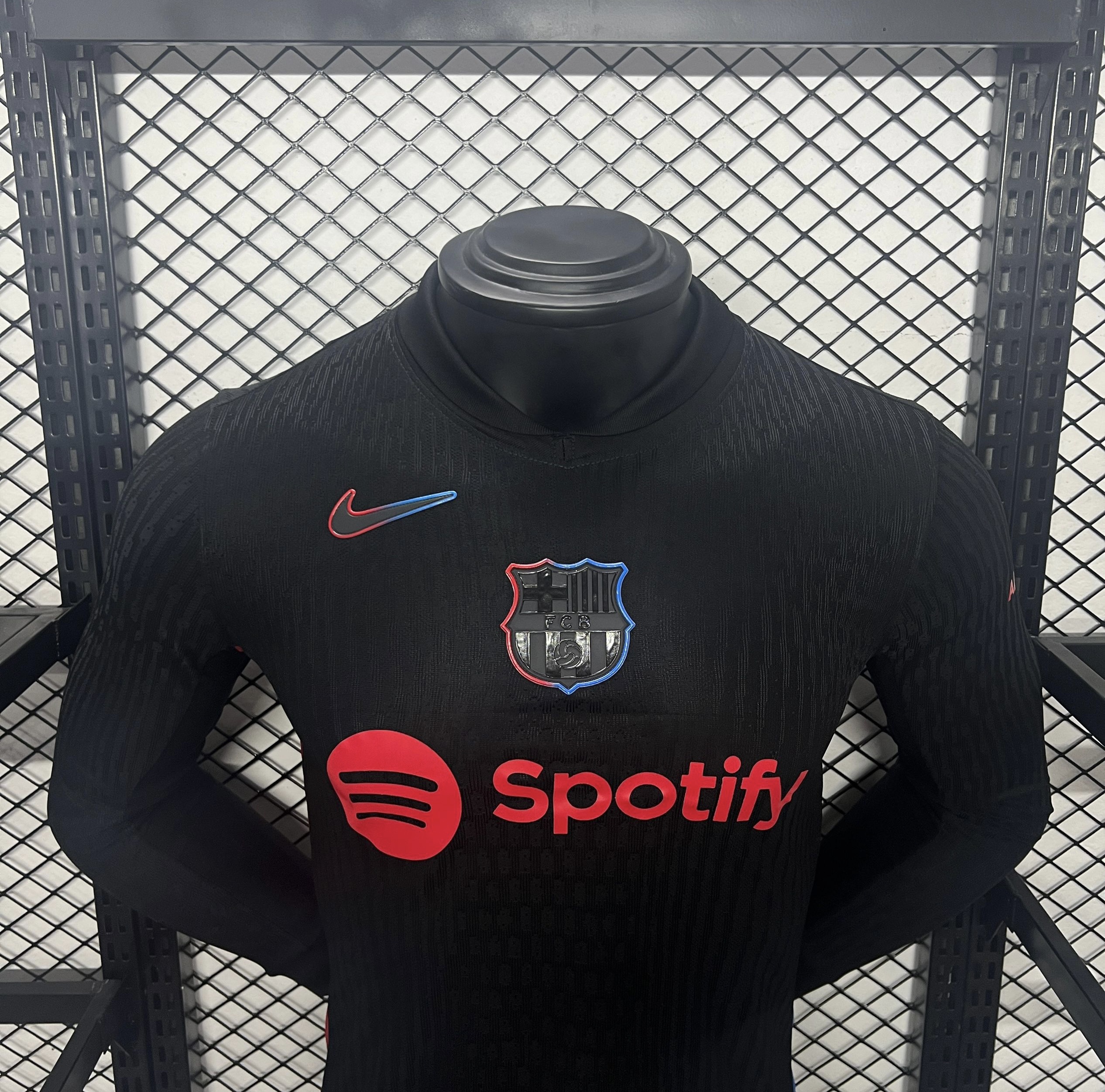 ManixJersey.com | Barcelona 24-25 Away Long Sleeve Jersey - Player Version -Customize Name, Number and Patch | Worldwide Shipping