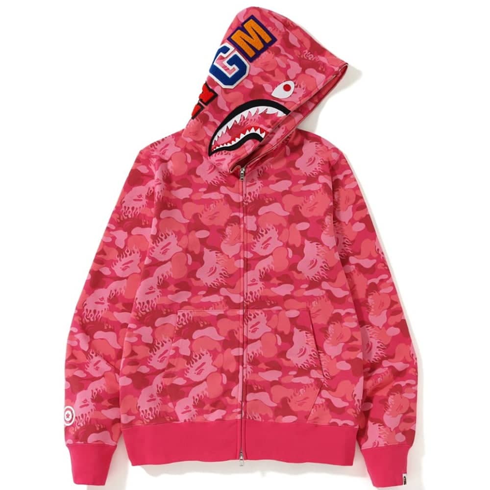 BAPE Shark Fire Camo Hoodie、mysite、Cacoeks