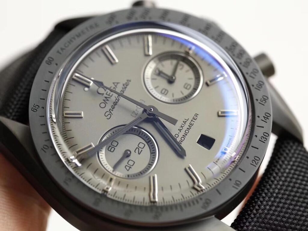Đồng Hồ Omega Speedmaster Replica 11 Màu Đen Vỏ Gốm OM 44mm (1)