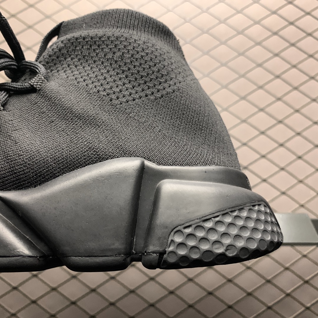 Balenciaga Speed Lace-Up Trainer in Black、mysite、Cacoeks