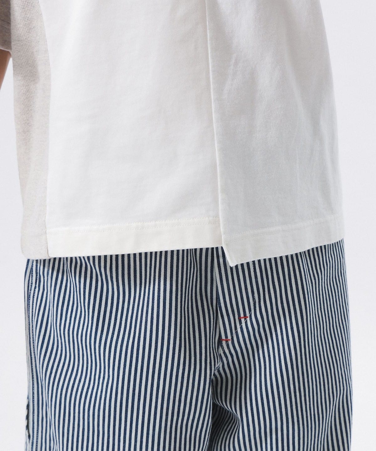 BEAMS x THE NORTH FACE PURPLE LABEL Asymmetric Logo T-shirt 25SS