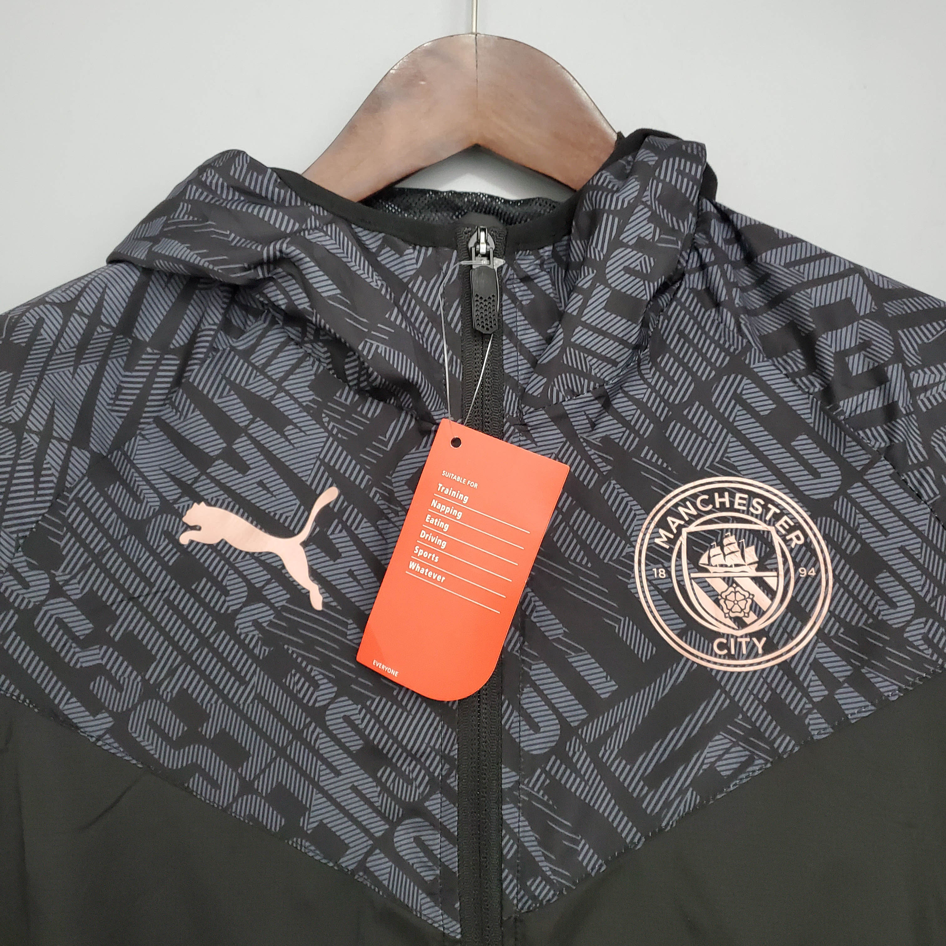 2021/2022 Manchester City Jersey Windbreaker Black:football jersey mysite: unitedjerseyfootball 邓江浪:football
