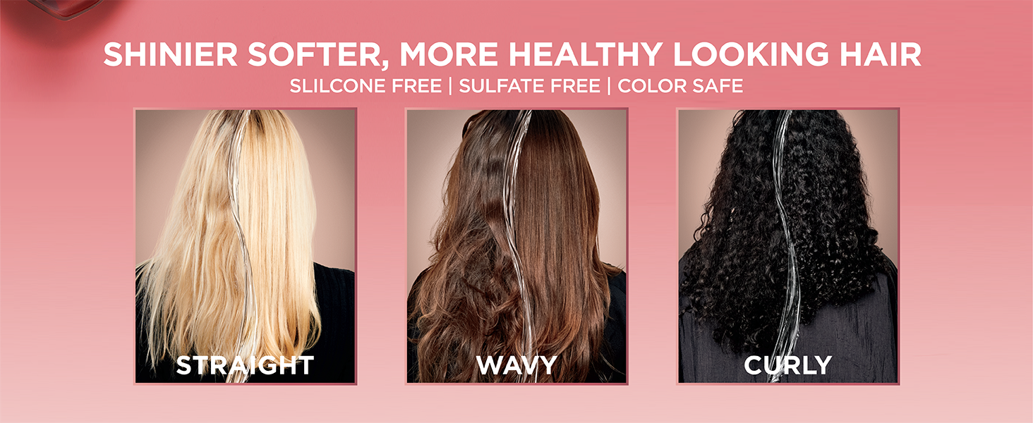 shinier, softer more healthy looking hair
