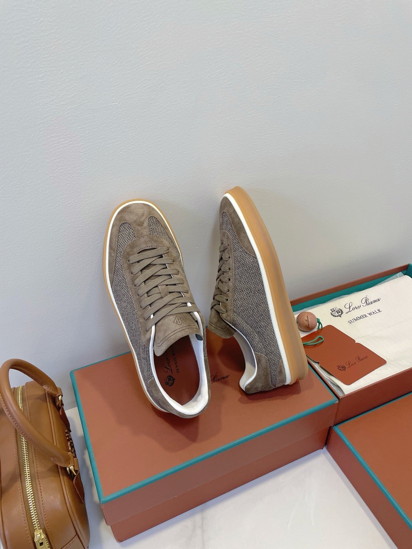 SNEAKERS IN MOSS SUEDE WITH CANVAS、mysite、Cacoeks