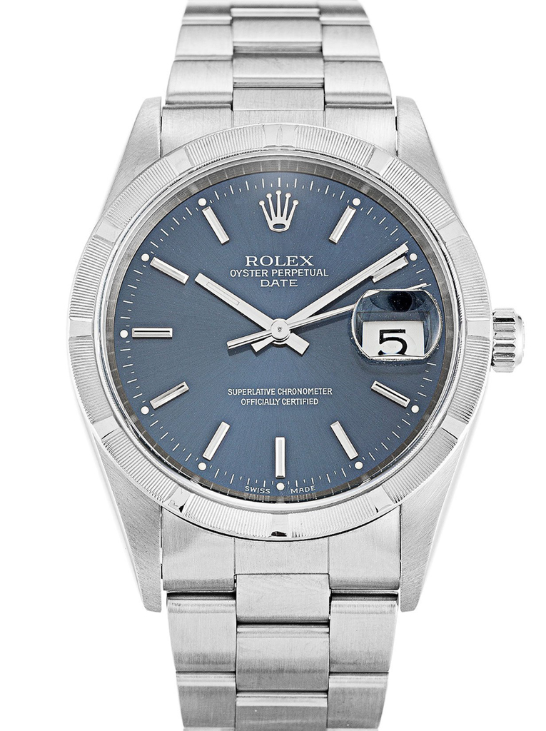 Replica Rolex Oyster Perpetual Date 34mm Blue Dial 15210-fasswatch