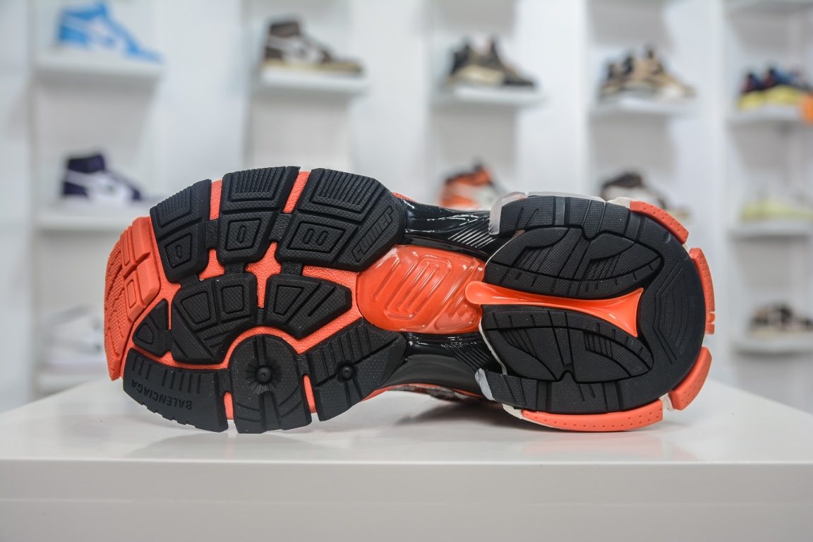 Balenciaga Runner Sneaker in White Orange Black、mysite、Cacoeks