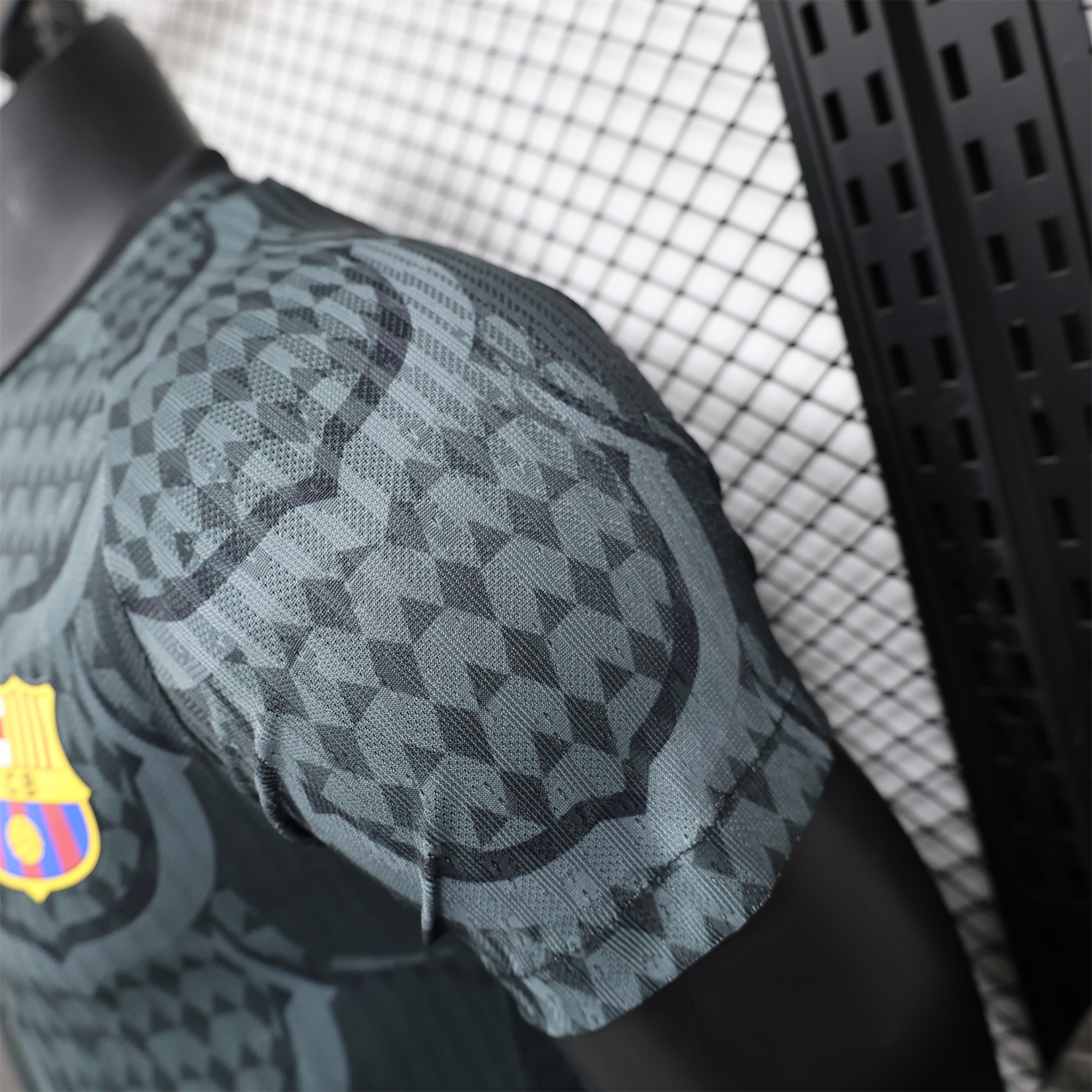 JerseysGala.com | Barcelona 24-25 Gray Scales Texture Special Edition Jersey - Player Version -Customize Name, Number and Patch | Worldwide Shipping