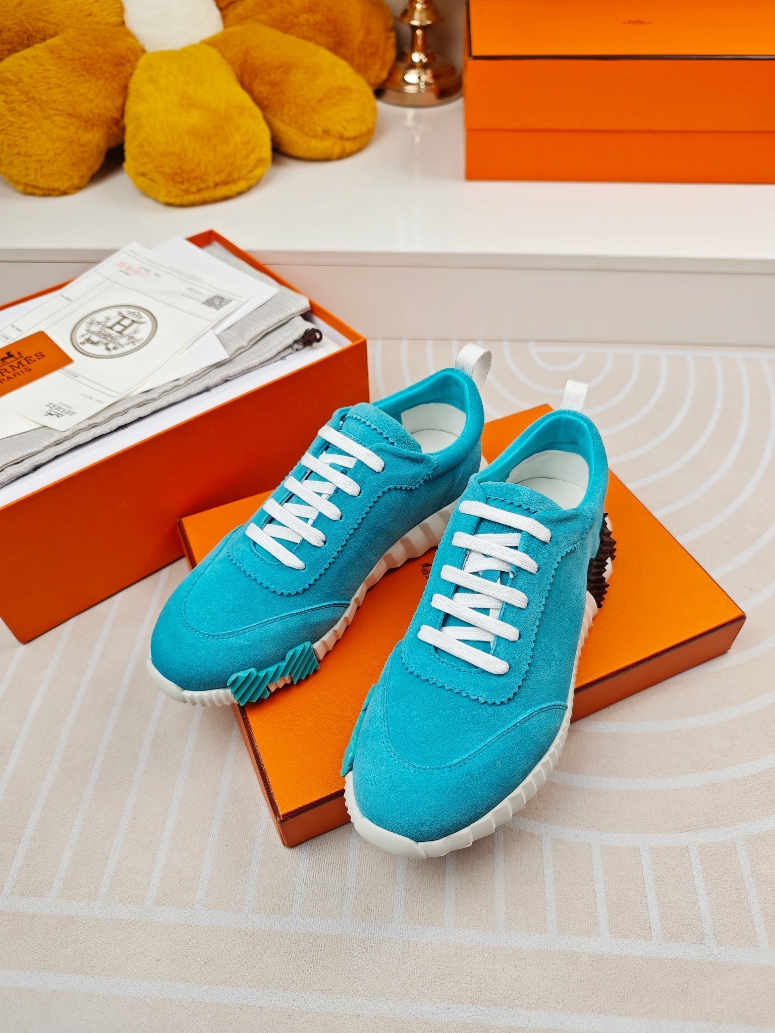 BOUNCING SNEAKERS SKY BLUE CALFSKIN、mysite、Cacoeks